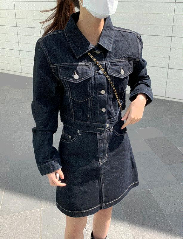 엘브 생지 데님 세트