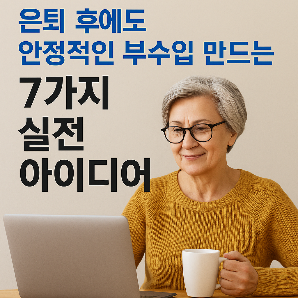 안정적인 부수입 만드는 7가지 실전 아이디어