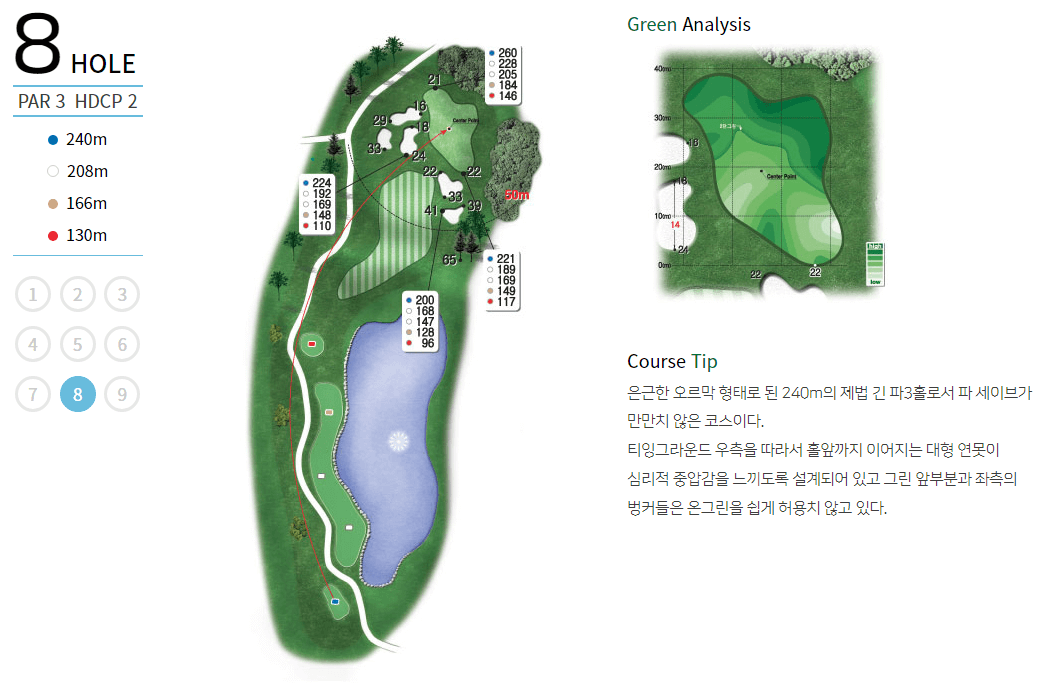 정산 컨트리클럽 별우코스 8