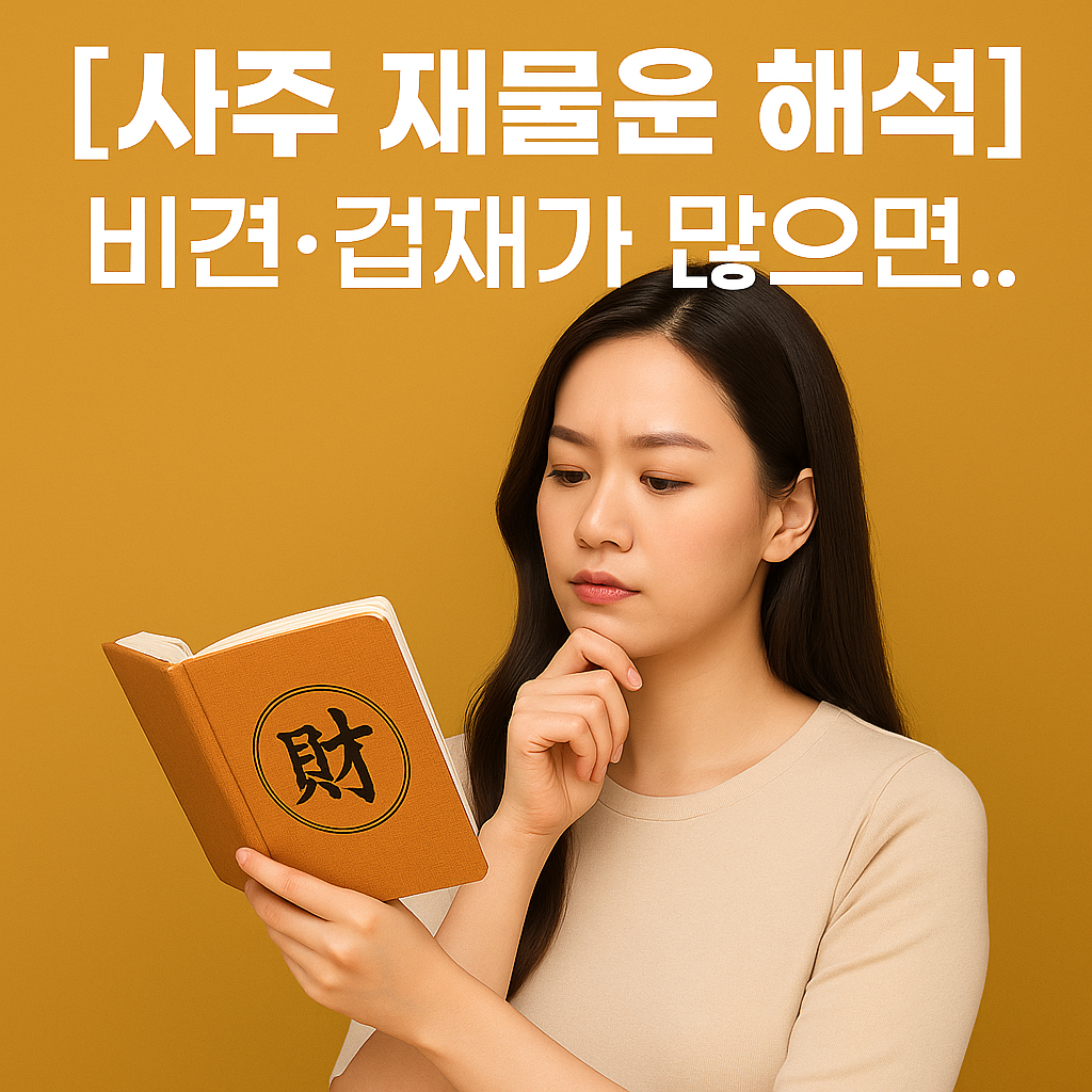 [사주 재물운 해석] 비견&middot;겁재가 많으면 ｜ 재물운이 약해지는 이유와 보완법 총정리