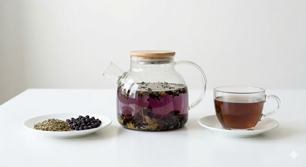 환절기 바이러스에 대항하여 호흡기 면역력을 강력하게 끌어올리고 감기를 예방하는 멀런 엘더베리 블랜딩 차 효능