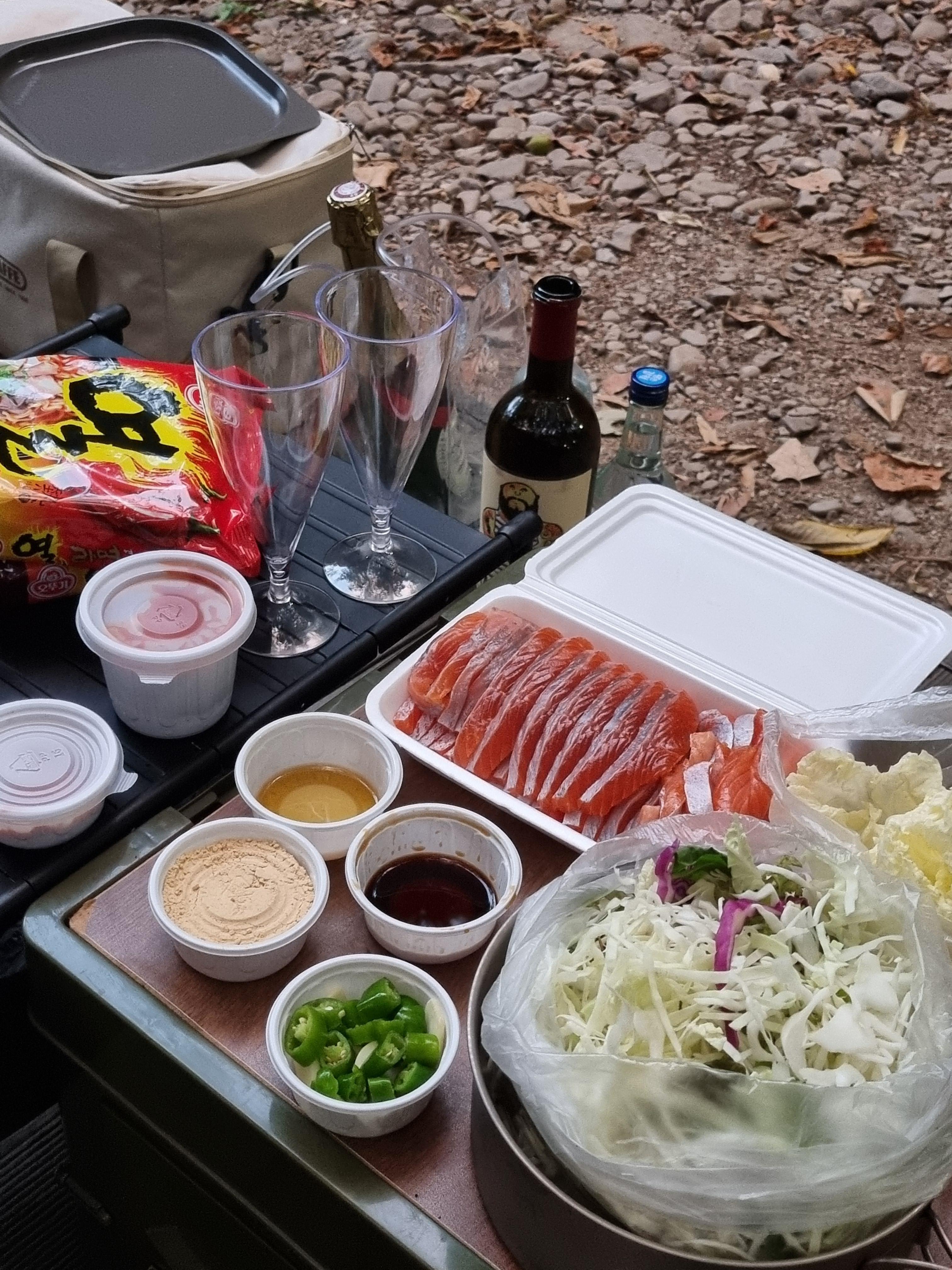 평창송어횟집 포장