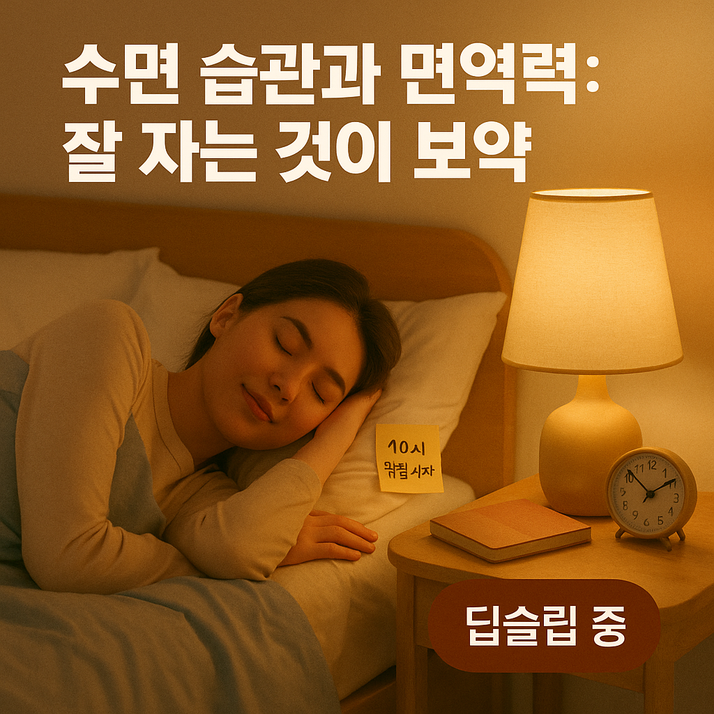 수면 습관과 면역력: 잘 자는 것이 보약