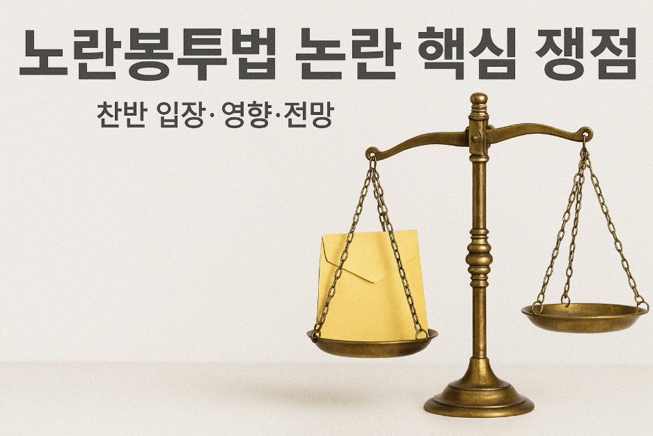 노란봉투법 논란 핵심 쟁점 총정리