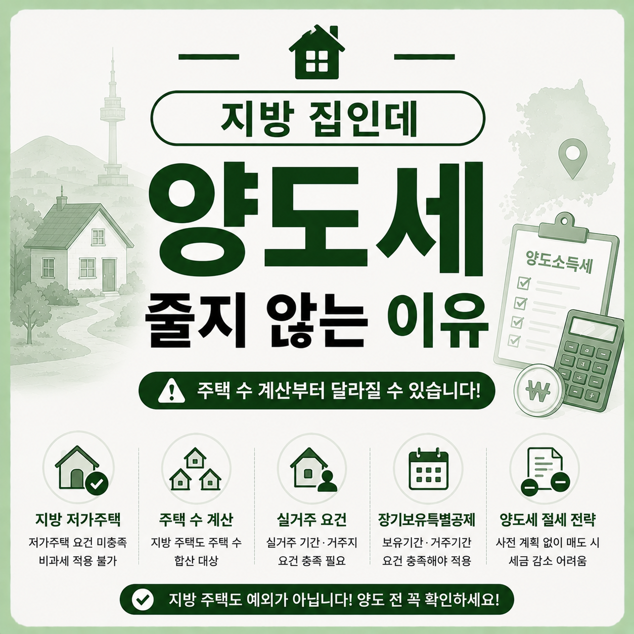 지방 주택 양도세가 줄어들지 않는 이유를 확인하는 모습