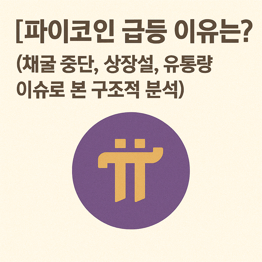 2025년 파이코인 급등 이유는? (채굴 중단, 상장설, 유통량 이슈로 본 구조적 분석)