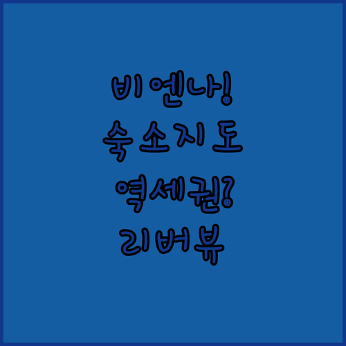 비엔나 자유여행 필수 숙소 리스트 교..