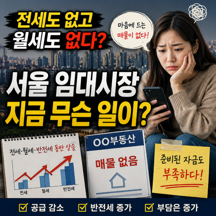 보증금 5억에 월세 250만원&hellip;전세도 월세도 없다? 서울 임대시장 공급 부족1