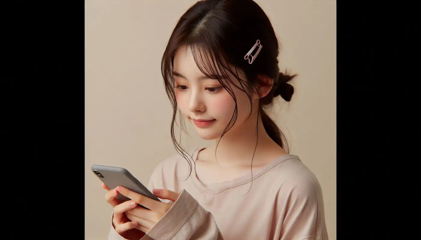 틱톡-포인트-오류를-알아보고-해결하는-여성의-모습