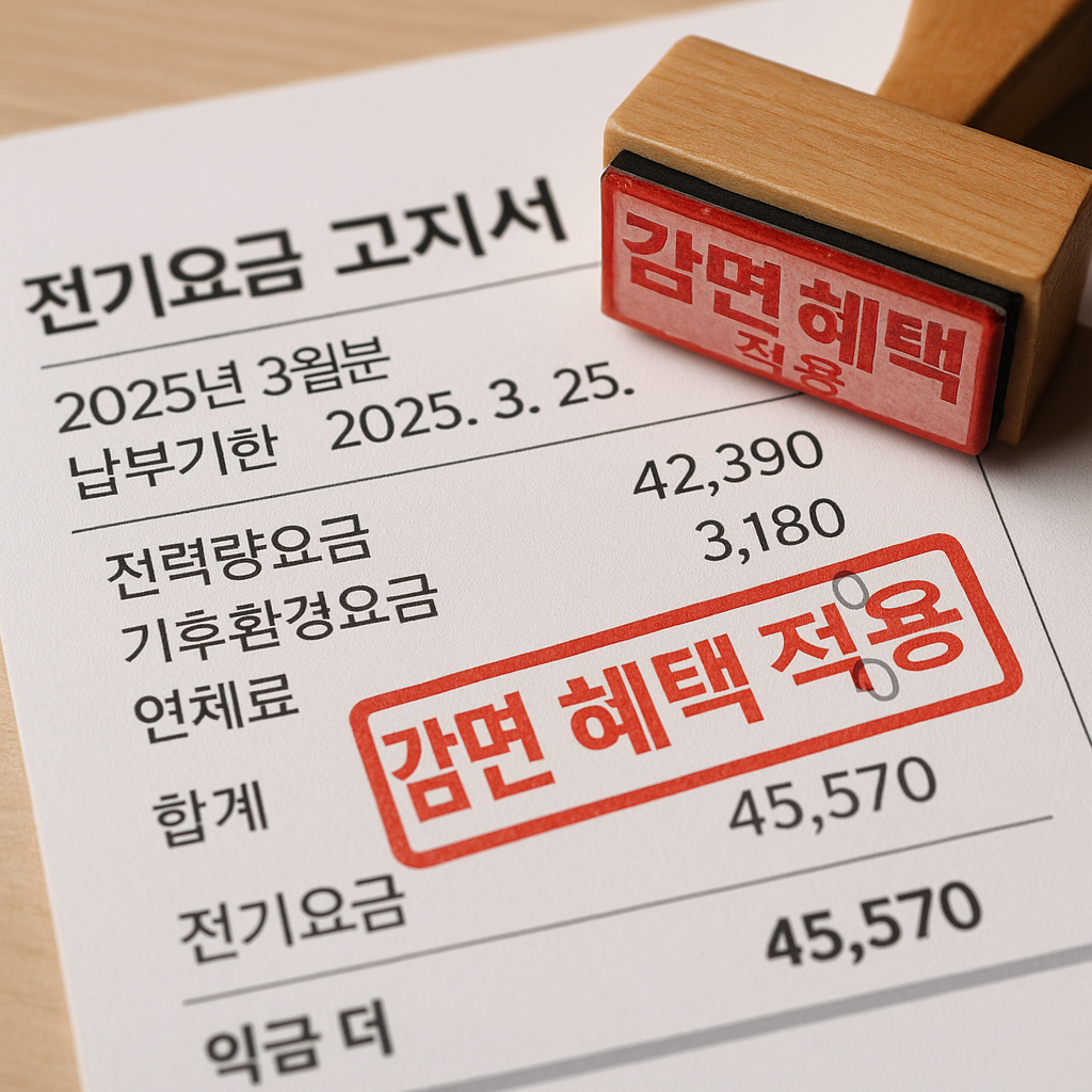2025 전기요금 감면 신청