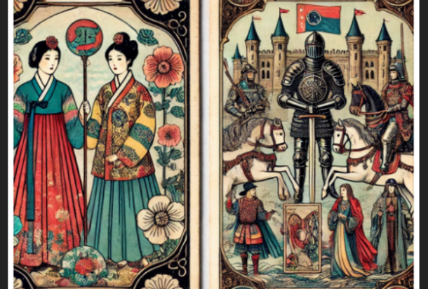 한국적인 타로카드와 서구적인 타로카드