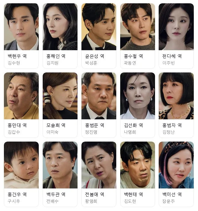 눈물의여왕 출연진