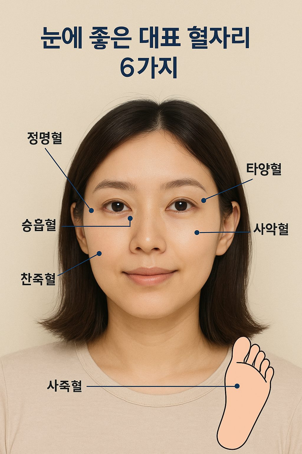 눈에 좋은 대표 혈자리 6가지