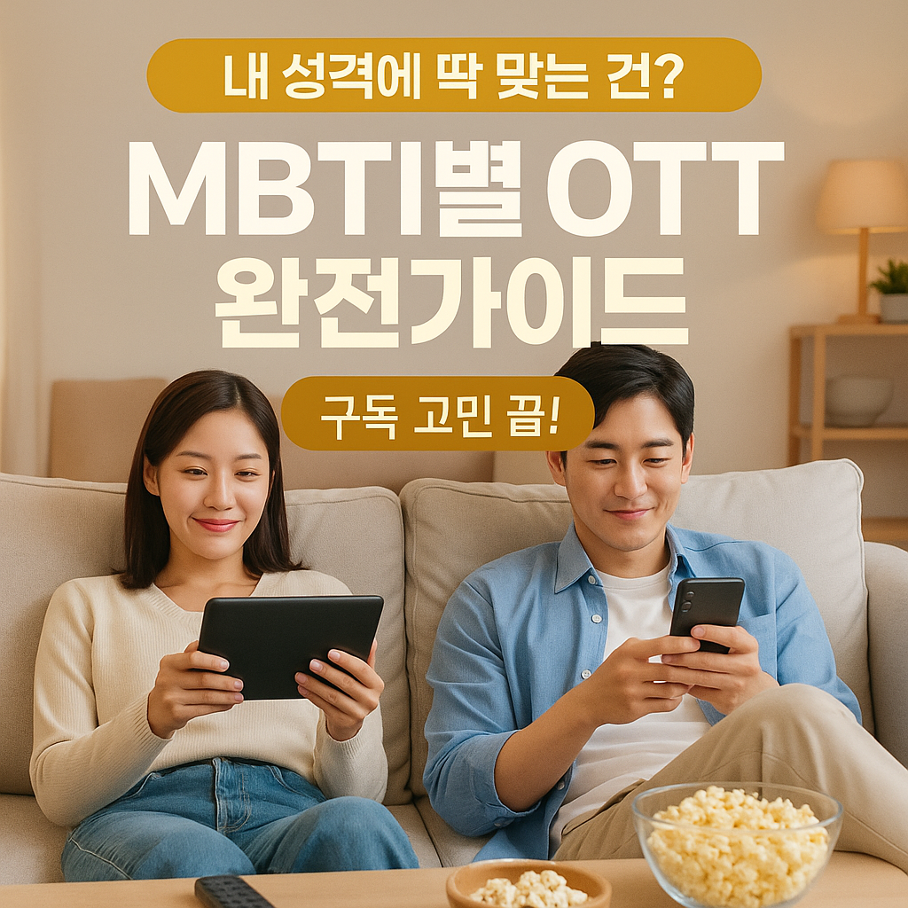 MBTI별 OTT 서비스 선택 완전가이드