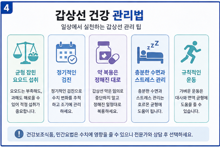 갑상선 건강 관리법