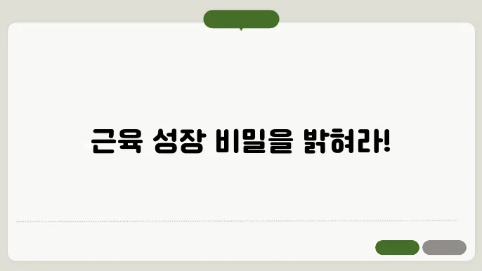 근육을 키우는 최고의 웨이트 트레이닝 운동