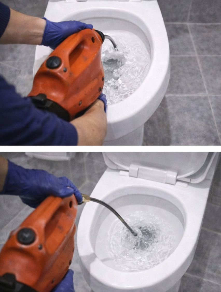 변기 막힘 고압 세척기