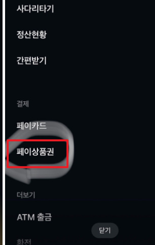 카카오페이 앱 사용법2