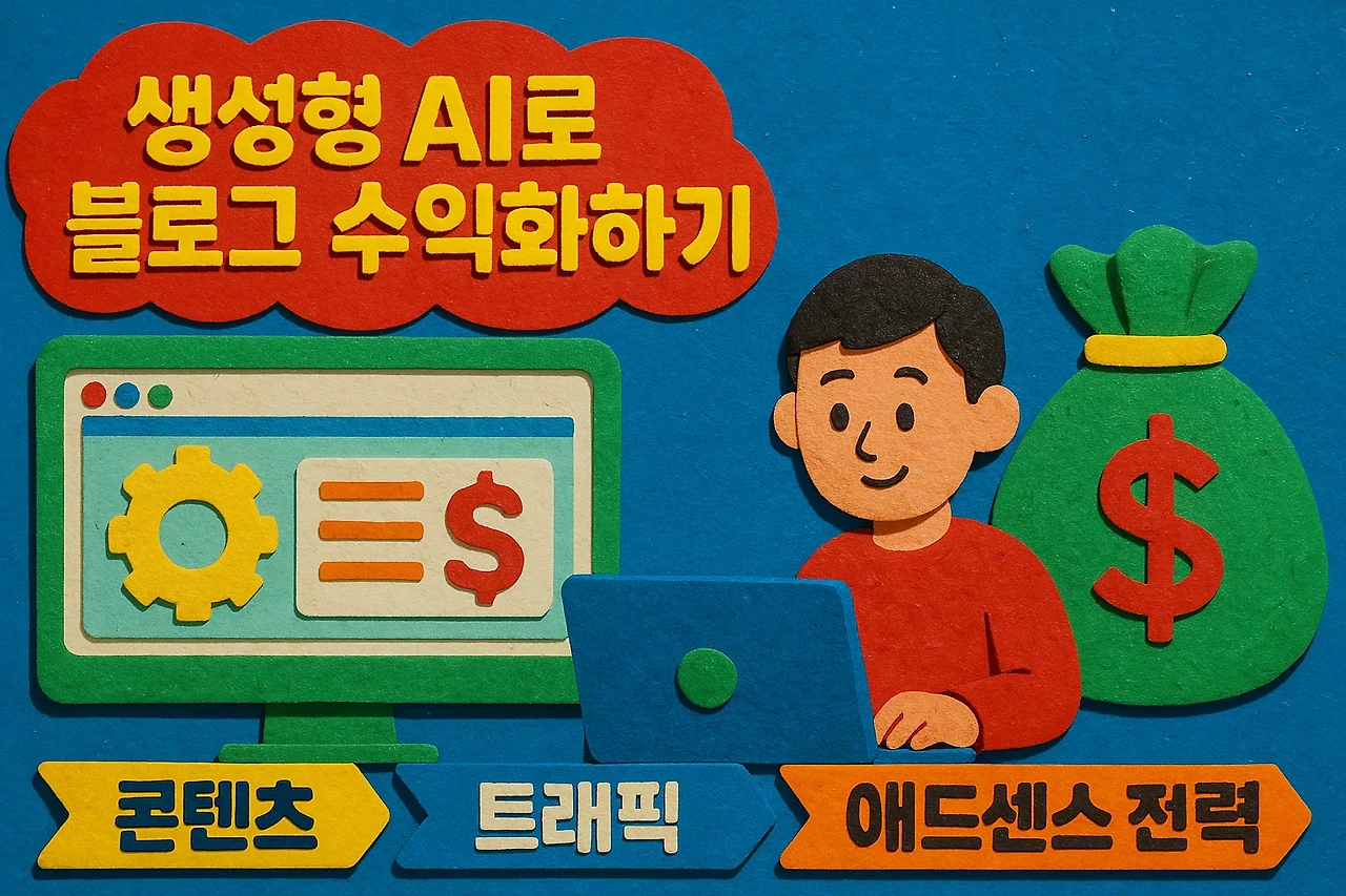 생성형 AI로 블로그 수익화하기 (콘텐츠, 트래픽, 애드센스 전략)