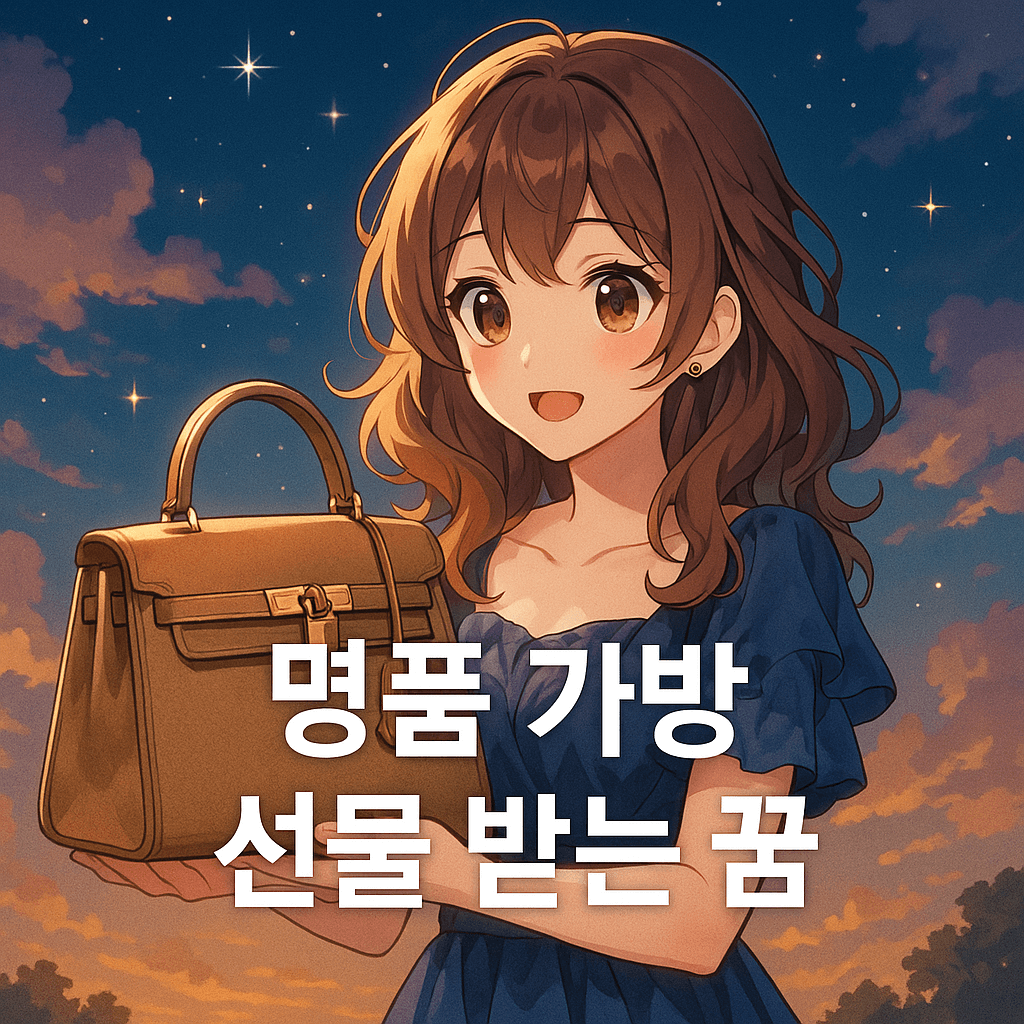 명품 가방 선물 받는 꿈