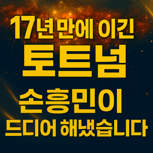 손흥민 17년만에 토트넘 유로파리그 우승