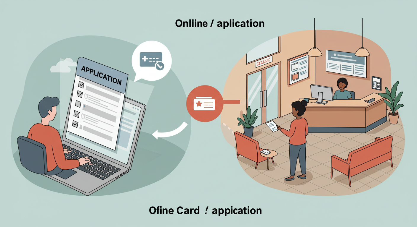 온라인과 오프라인 신청 및 수령 절차
