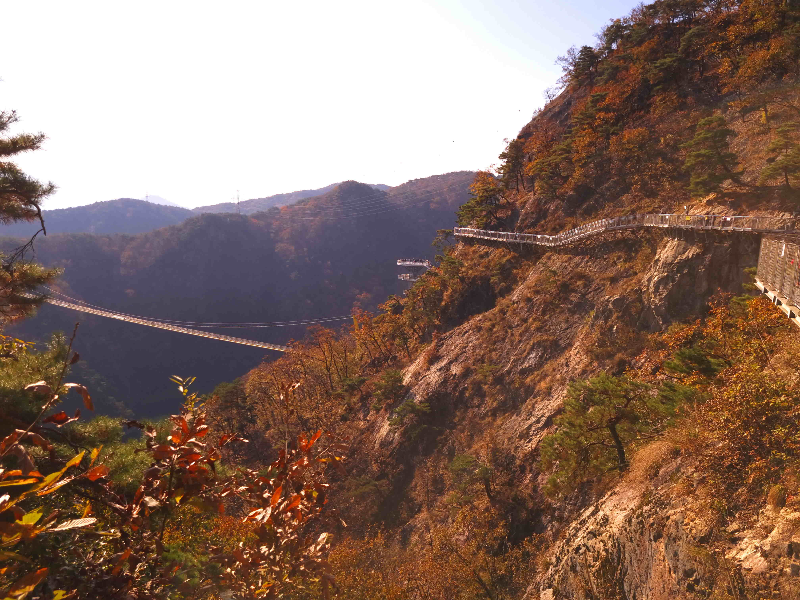 원주 소금산 그랜드밸리, 소금산 출렁다리, 소금산 울렁다리, 잔도길