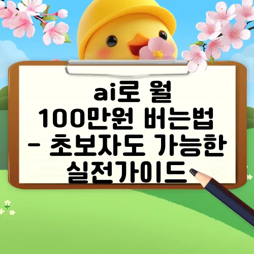 🔥ai로 월 100만원 버는법 - 초보자도 가능한 실전가이드