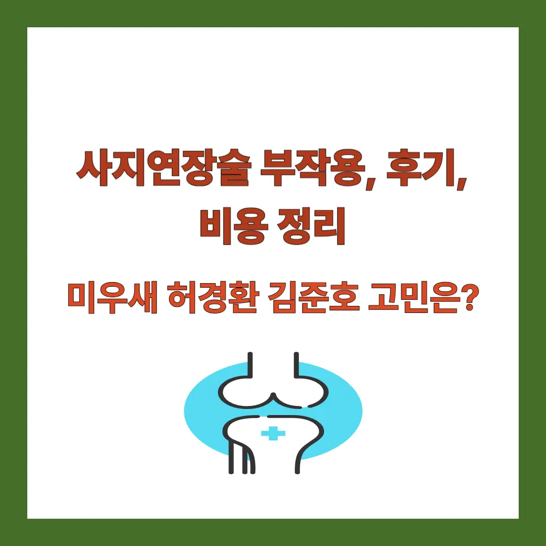사지연장술-비용