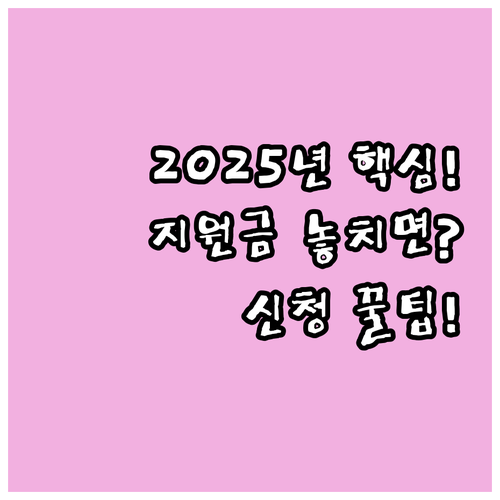 2025 유아학비 지원금 대상 금액 ..
