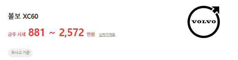 XC60 중고차
