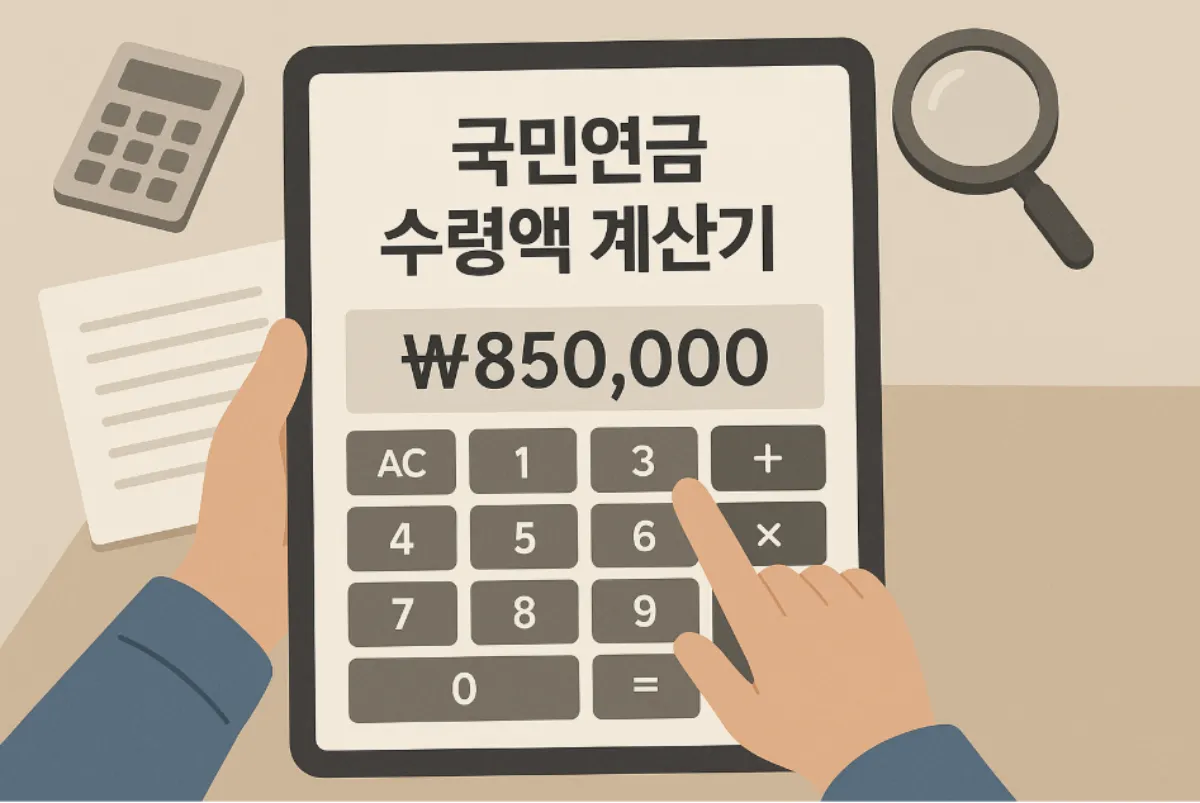 퇴직 후 국민연금 수령액 시뮬레이션