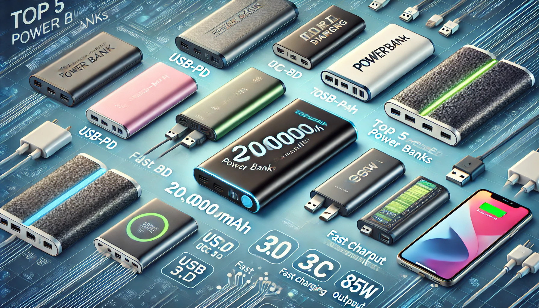 TOP 5 20,000mAh fast charging auxiliary batteries recommended! Check out the latest popular models that can charge laptops and smartphones at the same time, as well as discount information, at a glance.