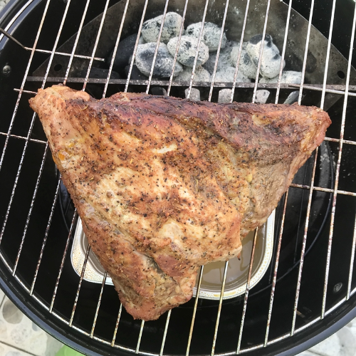 등갈비 바베큐 2시간 째