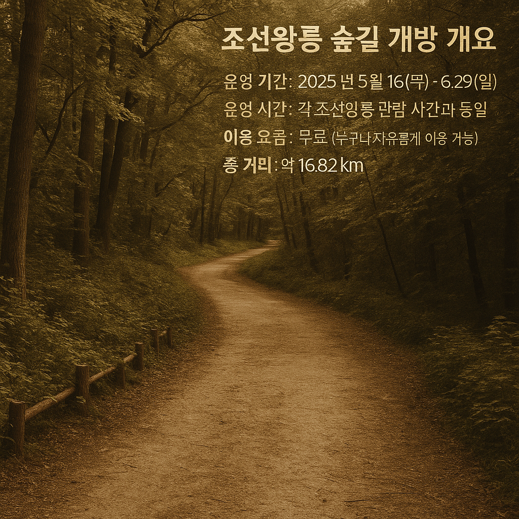 조선왕릉 숲길