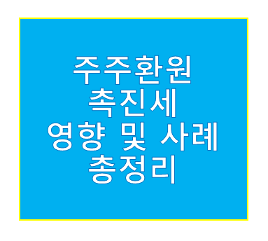 주주환원 촉진세