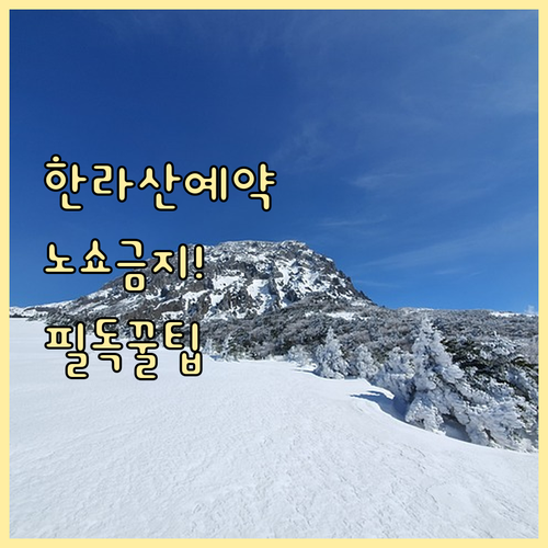 한라산 성판악 관음사 탐방 예약 및 ..