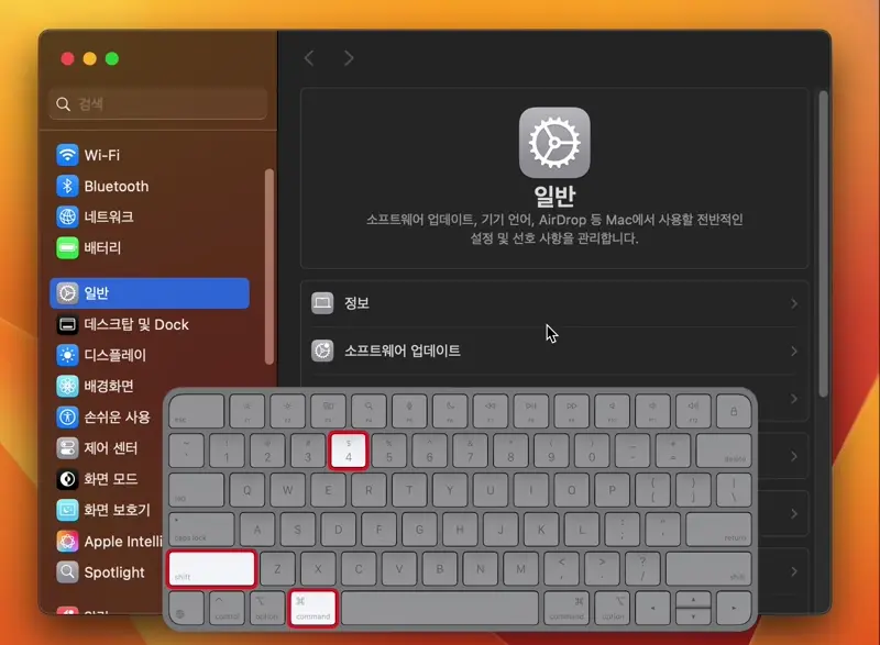 macOS 스크린 캡쳐시 창 그림자 없애기