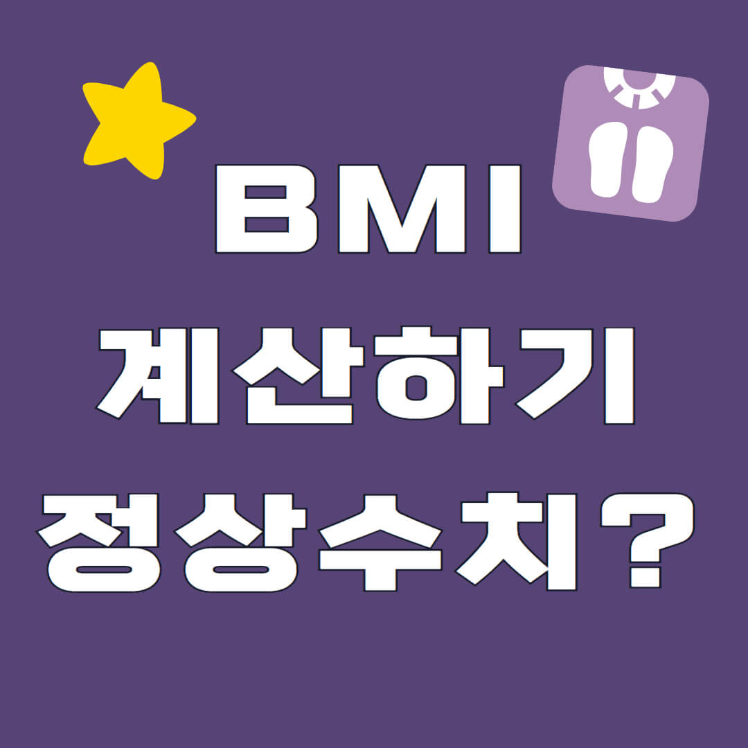 BMI 계산하기 계산법 정상범위