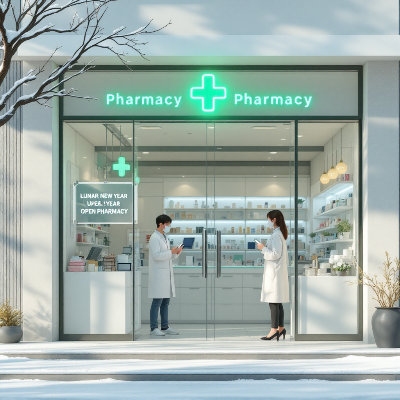 설명절연휴 문여는 약국 이미지