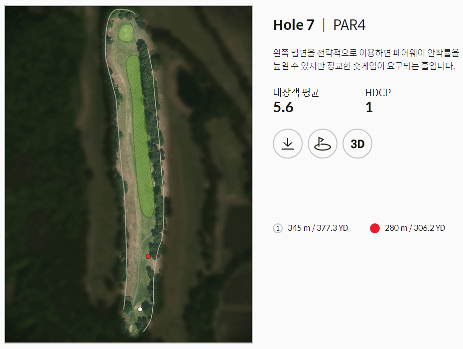 골프존카운티 한림안성 코스공략도 7