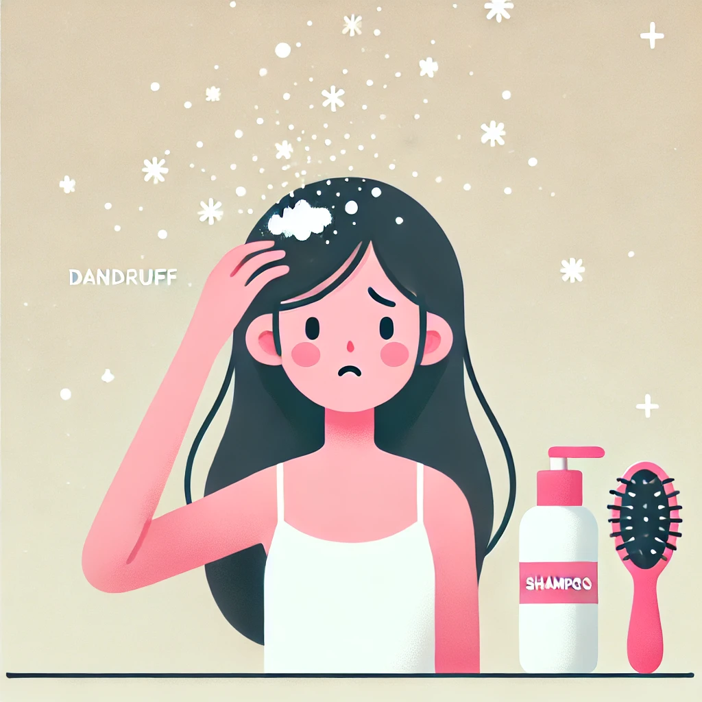 머리 감아도 생기는 비듬 이미지