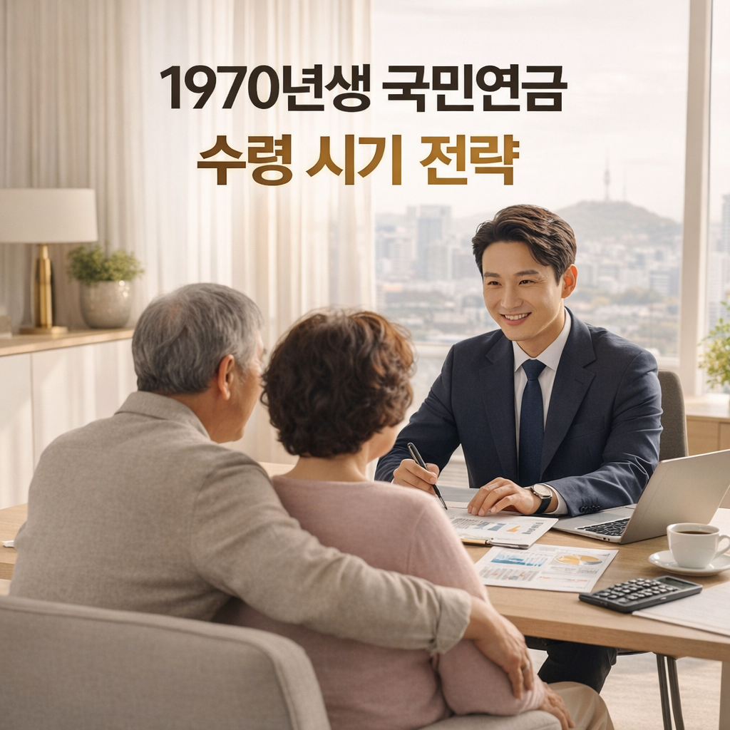1970년생 국민연금 수령 시기 전략 (만 65세 세대) 조기·정상·연기 무엇이 유리할까?