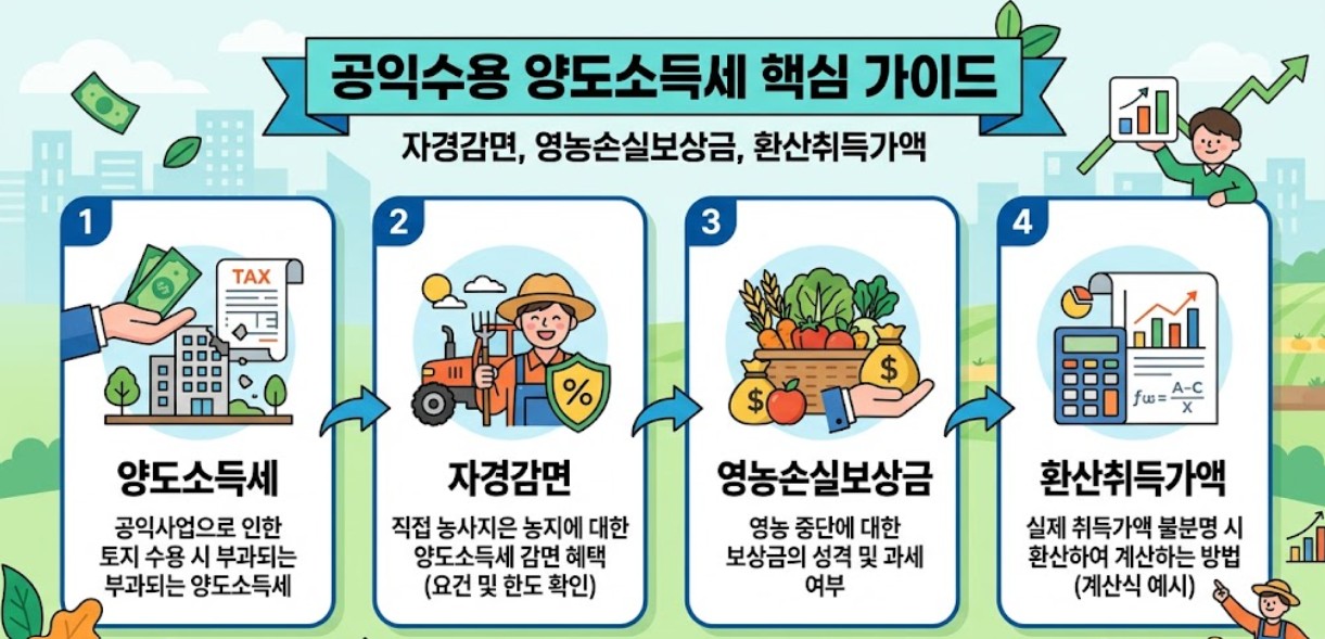 공익수용 양도소득세 설명사진