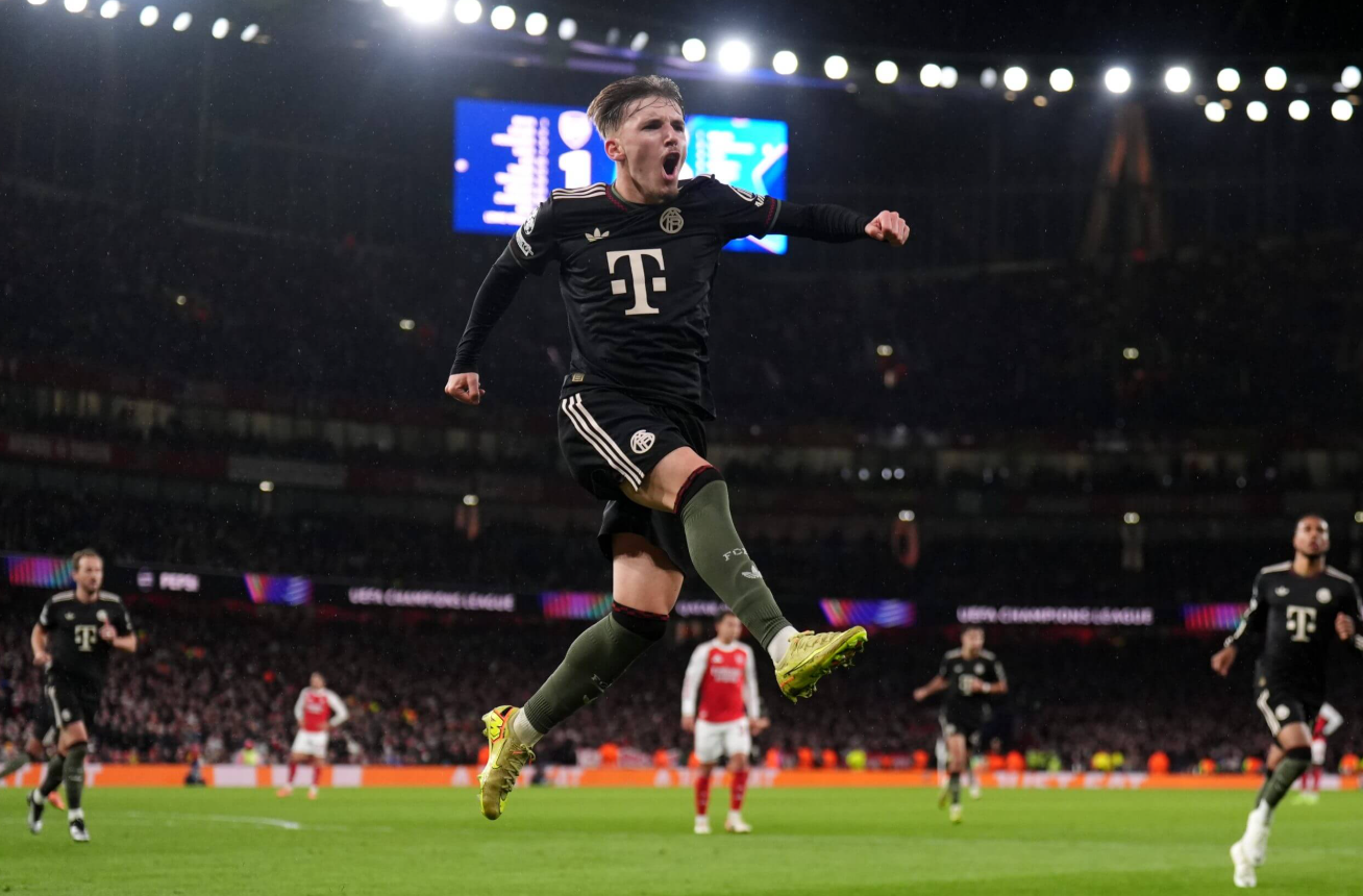 동점 골을 터뜨린 17세 뮌헨 신성 레나트 칼