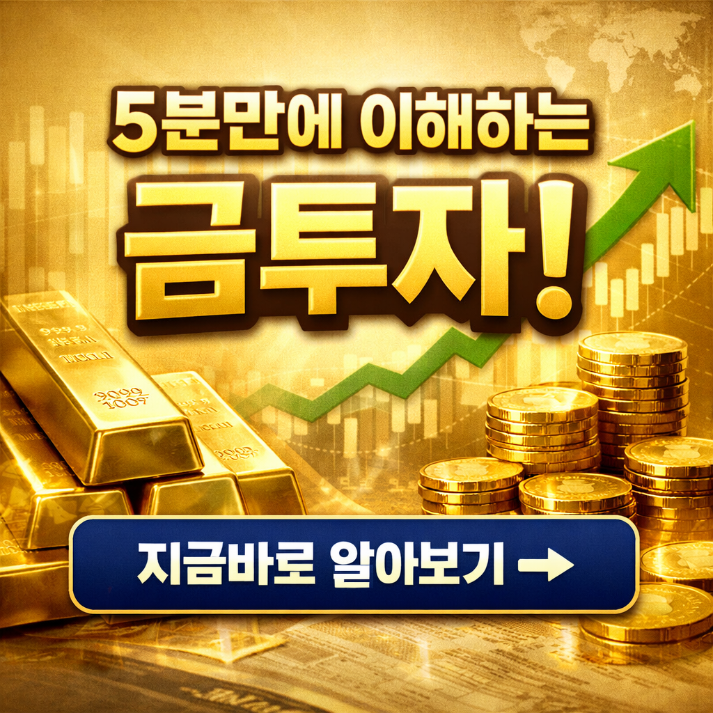 2026년 금 투자 입문 가이드|5분 만에 배우는 금테크 기본과 투자방법