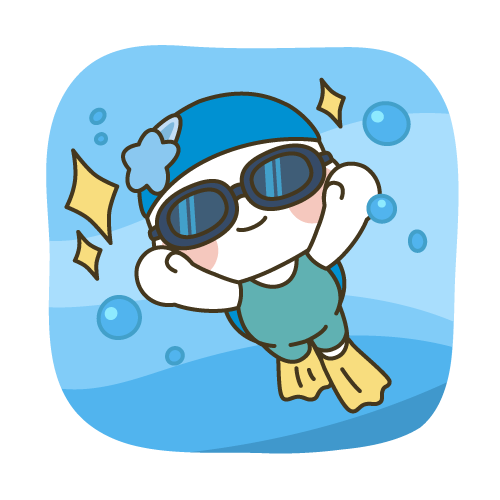 정식종목 수중핀수영하는 해로토로