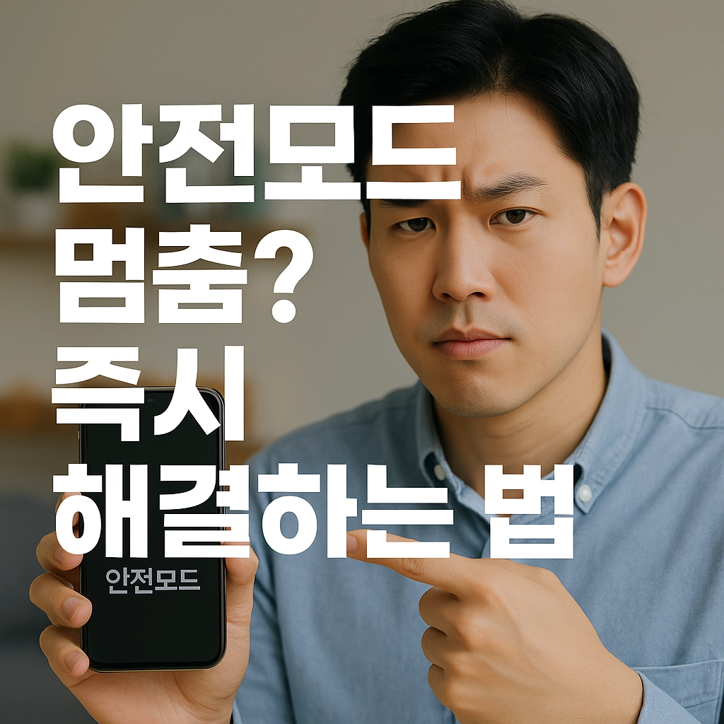 갤럭시 노트 안전모드 해결 방법 5가지