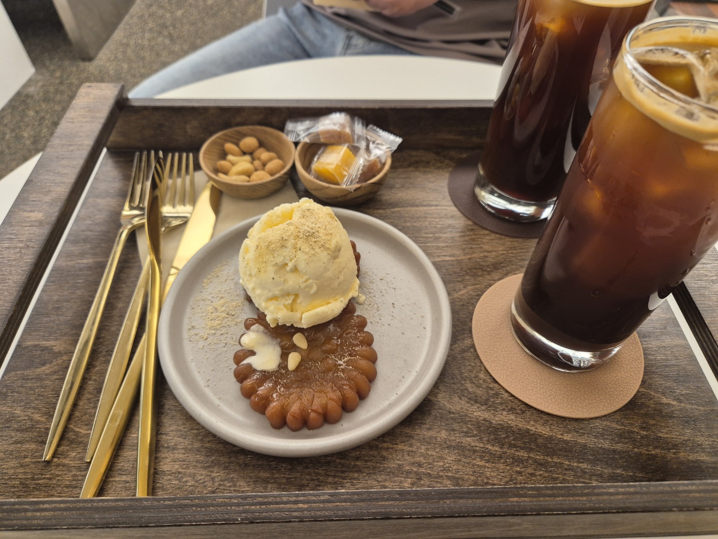 청라 곳간 한과 아이스크림 디저트