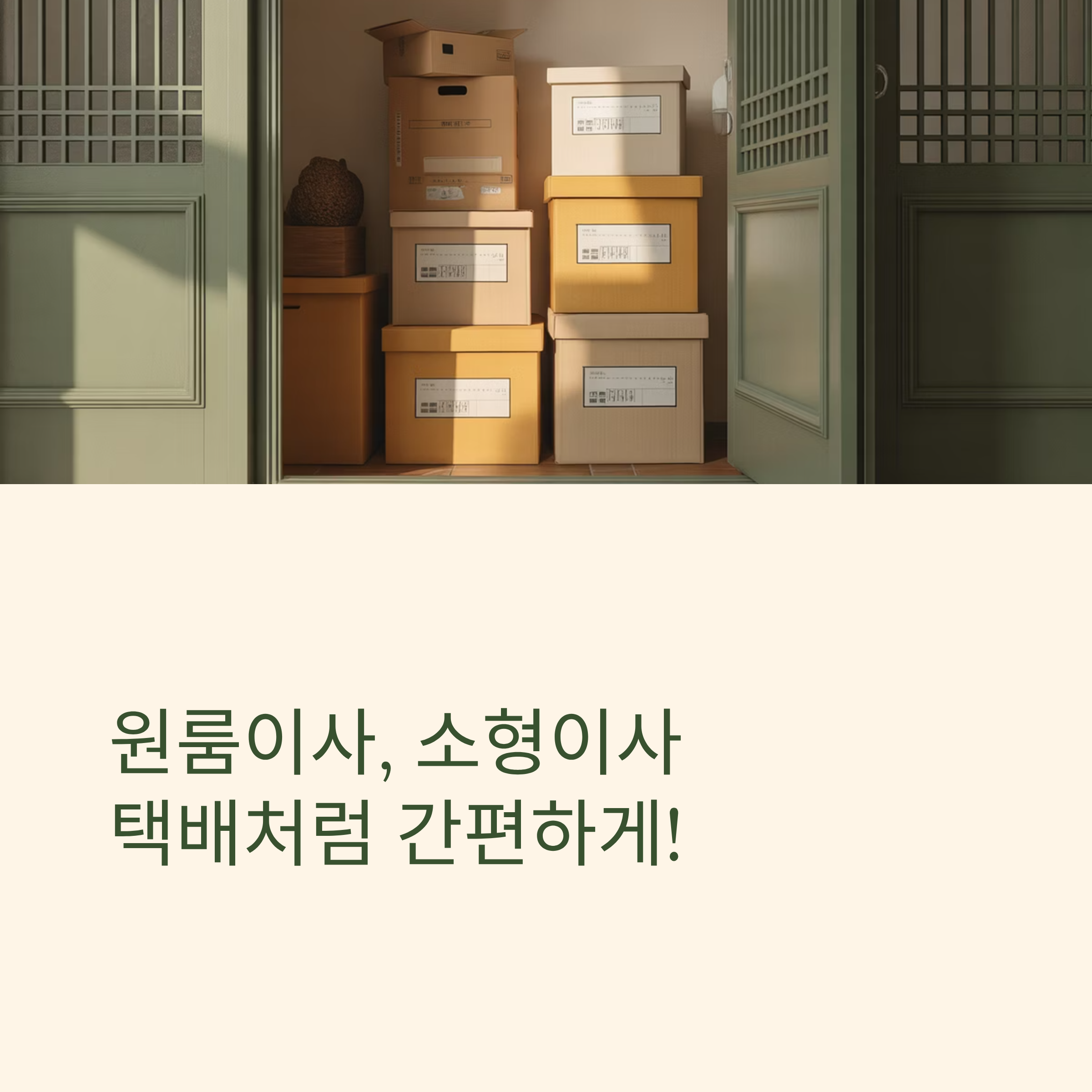 원룸이사 소형이사 택배 대표이미지